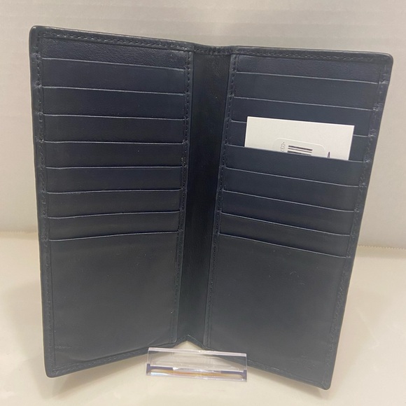 Gucci Wallet navy blue. Long micro GG wallet. Luxury leather - Picture 11 of 13